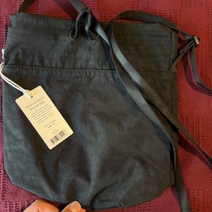 BAGGU Black Nylon Bucket Bag